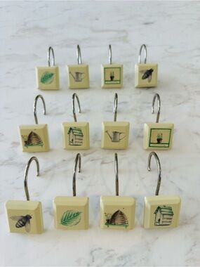 Pfalzgraff Naturewood Shower Curtain Hooks Set